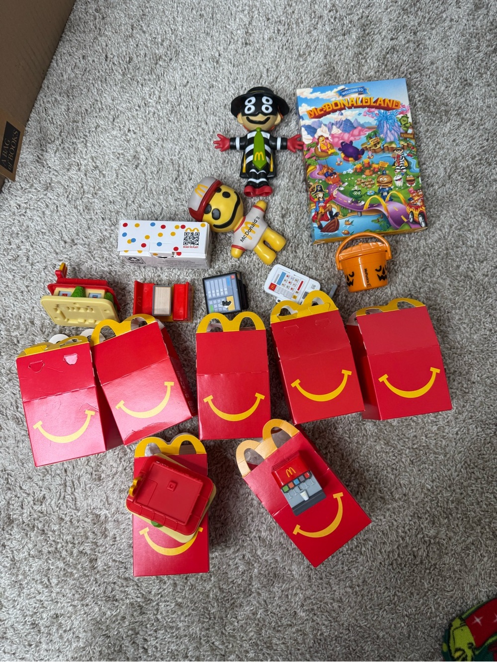 McDonald's Red & Yellow Happy Meal Toy Collection with Assorted Figures